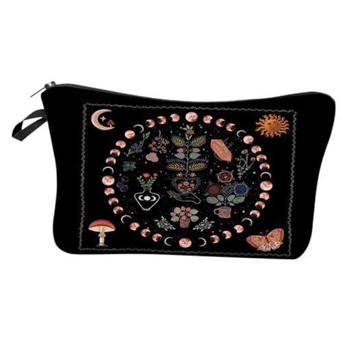 CALLARON Kosmetiktasche für Damen Aufbewahrung Mondphasen Design Multifunktionale Make Up für Toilettenartikel für Reisen von CALLARON