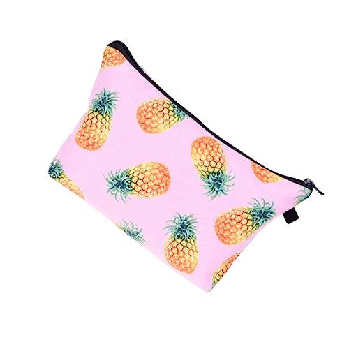 CALLARON Ananas Kosmetiktasche Tragbare Makeup Tasche Für Frauen Kulturbeutel Für Reisen Große Kosmetik Organizer Für Badezimmer Und Outdoor Aktivitäten von CALLARON