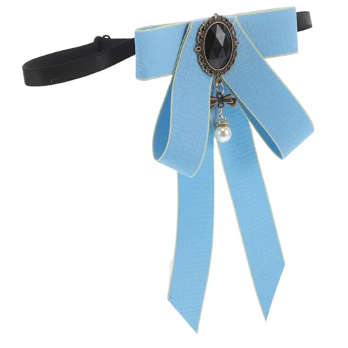 CALLARON Pre-tied Bowtie Für Mädchen Mit Perlen Und Strass Schleifen-krawatte Für Schuluniformen Und Anlässe Akademischer Stil von CALLARON