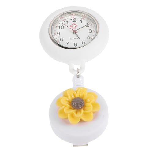 CALLARON Kreative Krankenschwester Taschenuhr mit Blumen Einziehbare Schwesternuhr für Tragbare Clip Uhr für Ärzte Leicht und Langlebig für Alltag CALLARON Kreative Krankenschwester Taschenuhr mit Blumen Einziehbare Schwesternuhr für Tragbare Clip Uhr für Ärzte Leicht und Langlebig für Alltag von CALLARON