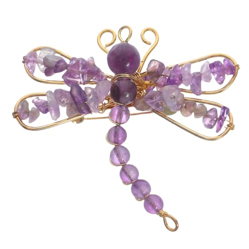 CALLARON Kreative Libellen Brosche Damen Glänzende Anstecknadel Leichtes Legierungsdesign Schmuck für Kleid Schal Business Bankett Mehrfachanlass von CALLARON