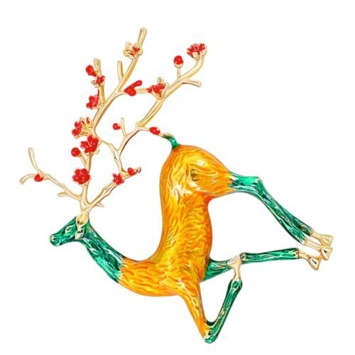 CALLARON Kreative Tierbrosche Legierung Stilvolle Rehbrosche für Frauen und Mädchen Vielseitiges Accessoire für Hochzeiten und Alltag Perfektes Schmuckstück für Kleidung und Taschen von CALLARON