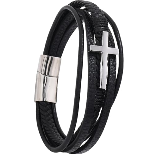 CALLARON Kreuz Armband armbänder armschlinge slap armband armtasche Persönliches Armband armreifen Lederarmband Punk-Schmuck herren armband leder Handgelenkschmuck cooles Armband von CALLARON