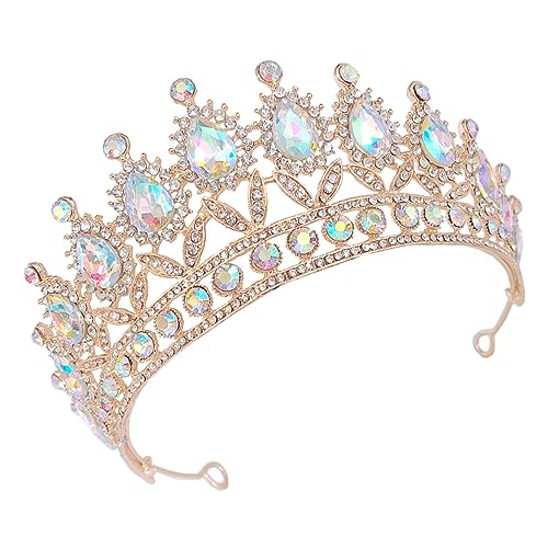 CALLARON Kristallkrone für Braut Tiara mit Funkelnden Haaraccessoire für Hochzeit und Besondere Anlässe von CALLARON