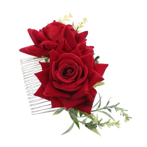 CALLARON Blumenhaarkämme Aus Metall Mit Blumenmuster Künstlich Geblümt Haarspange Für Hochzeit Party Formelle Anlässe Accessoire Für Haare Blume Design Frau Mädchen Tragen von CALLARON