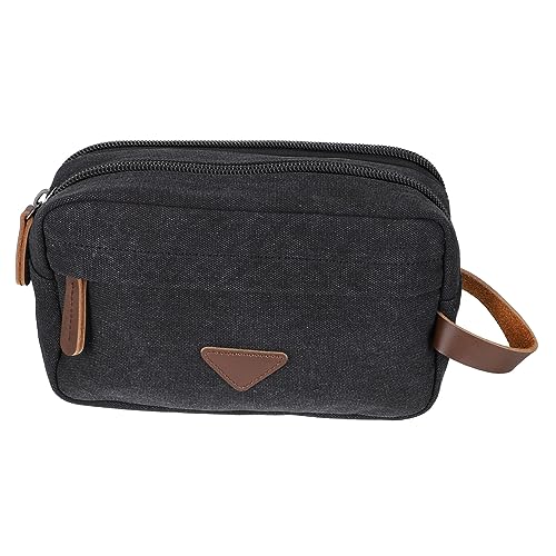 CALLARON Kulturbeutel Kosmetiktasche Reisegröße Tragbar aus Canvas für Männer und Frauen zur Aufbewahrung von Make Up und Pflegezubehör von CALLARON