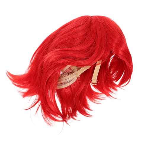 CALLARON Kurze Cosplay Haarperücke Kurzes Damen Haarteil Anime Charakter Kostüm Realistische Perücke – Anime Cosplay Kostüm Requisite Zur Wiederverwendbaren Verwendung von CALLARON