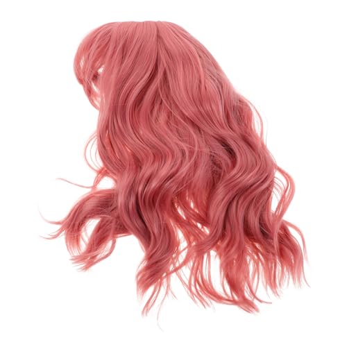 CALLARON Kurze Wasserwellen Perücke für Damen Synthetische Bob Perücke mit Natürlicher Lockenstruktur Stylische Welligkeit für Alltag Kostüme und Schnelle Typveränderung von CALLARON