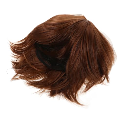 CALLARON Kurzhaarperücke Damen Synthetische Gerade Kurze Perücke für Partys Cosplay Perücke Hitzebeständig Leicht und Praktisch für Karneval Halloween und Rollenspiele von CALLARON
