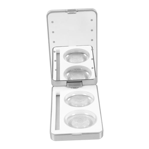 CALLARON LED Wimpern Aufbewahrungsbox Mit Spiegel Tragbarer Make Up Organizer Mit LED Beleuchtung Für Wimpern Und Kosmetik Unterwegs Hause von CALLARON