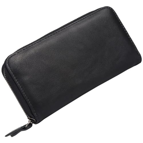 CALLARON Lange Geldbörse Herrenbrieftasche Card Wallet Kartenbehälter männliche Brieftaschen Vintage-Geldbörse Kartentasche PU- Outdoor-Reisegeldbörse Geschenk von CALLARON