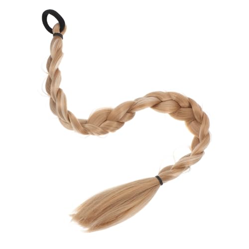 CALLARON Langer Geflochtener Pferdeschwanz Haarteil mit Gummiband Weiches Synthetisches Haar Modische Zopfverlängerung für Damen und Mädchen Einfach zu Befestigen und Natürlich Wirkendes von CALLARON