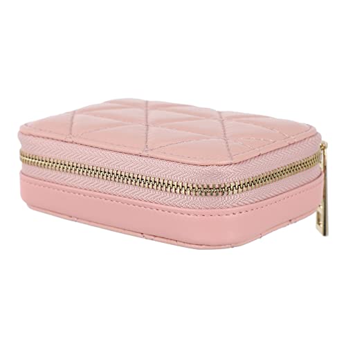 CALLARON Lippenstift-Hülle mit Spiegel, Lippenstift-Organizer-Tasche, Lippenstift-Halter, Reisetasche für Frauen (blau), Pink, 11.5X8.5X3.5CM, modisch von CALLARON