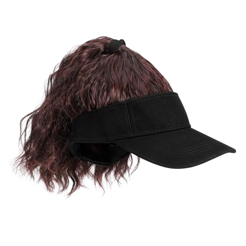 CALLARON Lockere Locken Baseballcap Perücke Damen Hochsteckfrisur Haarteil Synthetisch Weich Alltag Party CALLARON Lockere Locken Baseballcap Perücke Damen Hochsteckfrisur Haarteil Synthetisch Weich Alltag Party von CALLARON