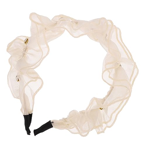 CALLARON Lolita Haarband mit Rüschen Damen Stirnband für Modischer Haarschmuck für Besondere Anlässe Geschenkidee für Familie Vielseitig Einsetzbar von CALLARON
