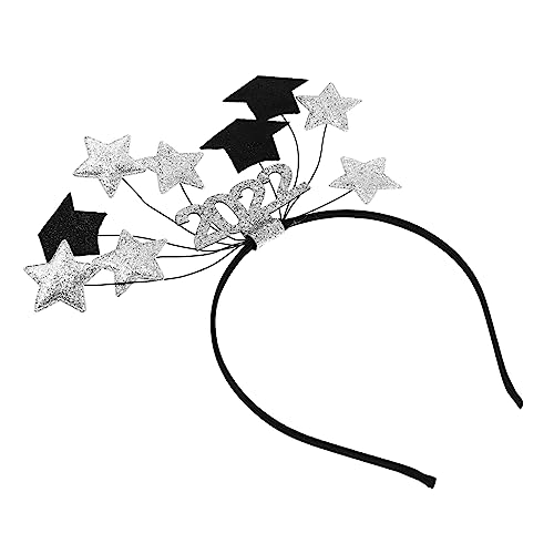 CALLARON Lovely Abschluss Kopfband Mit Mini Doktorhut Schicke Haardekoration Für Abschlussfeiern Verstellbarer Haarschmuck Für Erwachsene Und Glänzendes Design von CALLARON