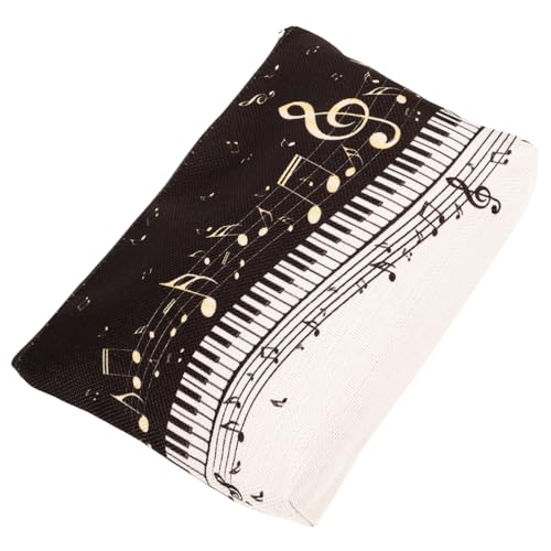 CALLARON Schminktasche Mit Reißverschluss Reise-Kosmetiktasche Tragbarer Make-up-Organizer Kulturbeutel Für Damen Wiederverwendbare Make-up-Tasche Mit Musikthema-Aufdruck von CALLARON