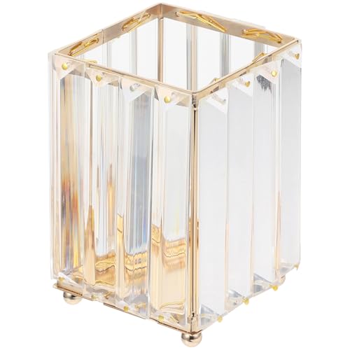 CALLARON Make Up Pinselhalter Quadratischer Kosmetik Organizer für Schreibtisch und Waschtisch Stabil und Einfach zu Reinigen für Zuhause und Unterwegs von CALLARON