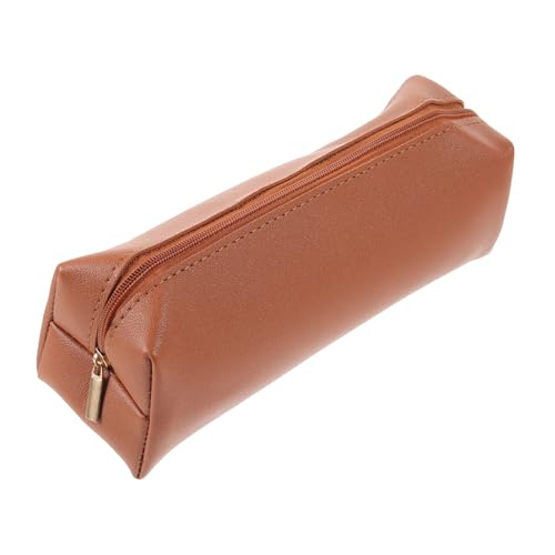 CALLARON Reise-schminkpinseltasche Kleine Kosmetikpinseltasche Federmäppchen Für Unterwegs Stiftetasche Aus Leder Reiseorganizer Für Make-up Und Schreibwaren von CALLARON