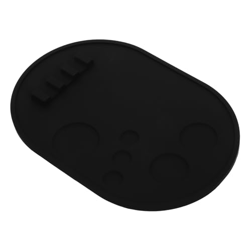 CALLARON Make-up-Palette Kosmetik-Organizer Farbpfannen Foundation-Make-up-Teller Foundation Mischpalette Make-up-Reinigungsmatte Fundamentschale Make-up-Platte Farbwannen Kieselgel Black von CALLARON