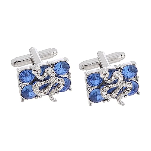 CALLARON Manschettenknöpfe für Herren mit Rhinestone Verzierte Cufflinks für Hemden für Hochzeiten Business Meetings Formelle Anlässe und von CALLARON