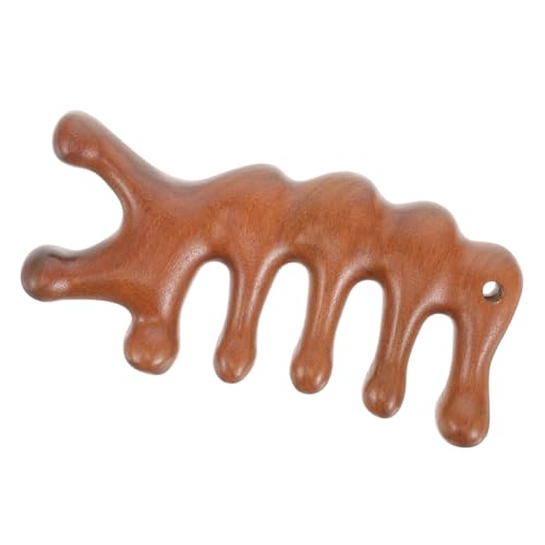 CALLARON Massagekamm Aus Sandelholz Für Kopfhautmassage Und Entwirren Holzkamm Mit Kratzender Funktion Für Männer Und Frauen Kein Statischer Langlebig Und Hautfreundlich von CALLARON