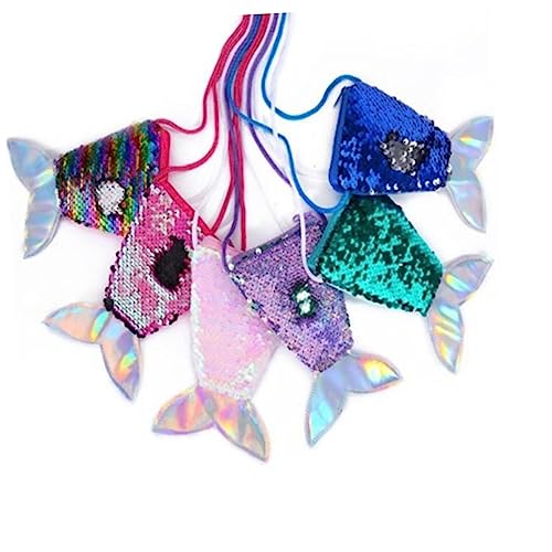 CALLARON Meerjungfrauenschwanz Pailletten Damen Geldbörse Mode Geldbörse Für Mädchen Mit Wechselgeldhalter Als Tasche Für Geschenke Party Shopping Reisen Mehrfarbig von CALLARON