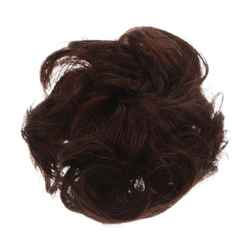 CALLARON Messy Bun Haarteile Lockiges Echthaar Scrunchies Elastisch Gewellt Chignon Extensions Pferdeschwanz Hochsteckfrisur Haarteile Für Frauen Und Mädchen von CALLARON