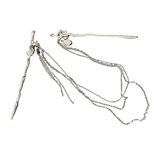 CALLARON Metall Schlange Haar Stick Mit Baumeln Kette Für Frauen Haarnadel Für Langes Haar Chinesische Haarschmuck Für Alltag Hochzeit Und Party von CALLARON