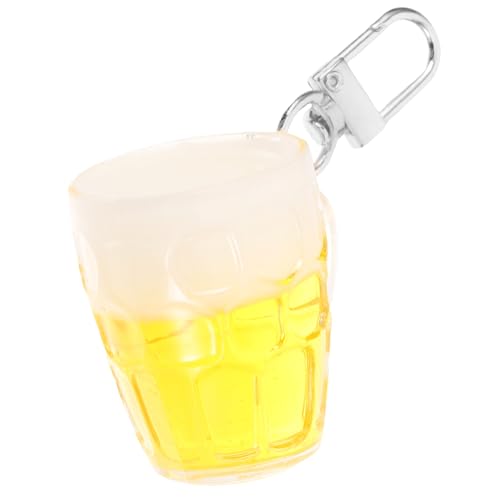 CALLARON Mini Bierbecher Schlüsselanhänger Langlebig und Verblassungsfrei Realistische Imitation Vielseitig als Taschenanhänger oder Schlüsselring für Bierliebhaber und Partydekoration von CALLARON
