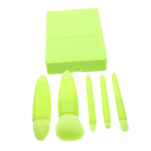 CALLARON Mini Reise Make Up Pinsel Set Teilig mit Integriertem Spiegel Kompakt Multifunktional Tragbar für Damen für Unterwegs und Tägliche Anwendung von CALLARON