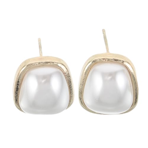 CALLARON Minimalistische Geometrische Perlenohrringe Damen Leichtes French Style Ohrstecker Hochzeit Party Alltag Schmuck für Mütter Brautschmuck von CALLARON