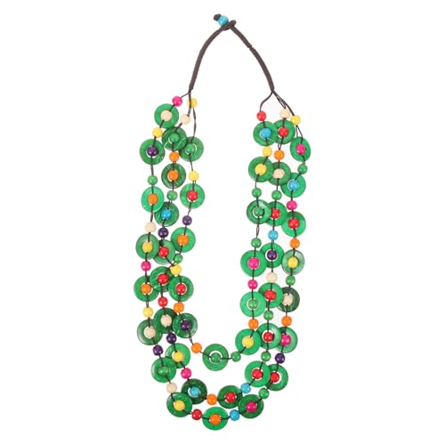 CALLARON Retro Bohemian Halskette Aus Kokosnuss-schalen Und Holzkugeln Handgefertigter Strand-schmuck Für Frauen Und Mädchen Eleganter Boho-style Musterversion von CALLARON