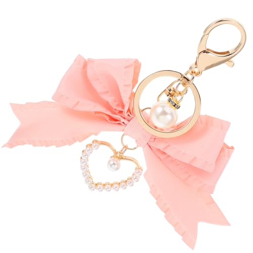 CALLARON Schlüsselanhänger Mit Herz Schleife Für Damen Tasche Rucksack Handtasche Zum Aufhängen Schlüsselring Accessoire von CALLARON