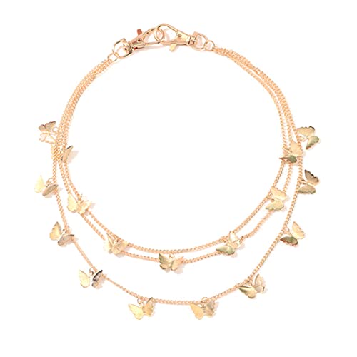 CALLARON Goldener Taillenkette Für Damen Hosenkette Aus Hochwertigem Metall Taillengürtel Mit Zwei Karabinerverschlüssen Taillenschmuck Für Strandpartys Und Verabredungen von CALLARON