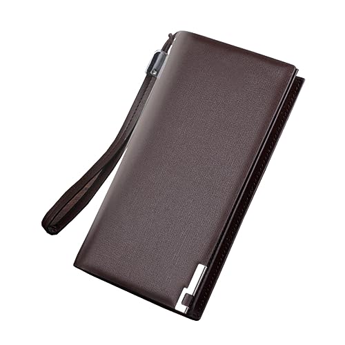 CALLARON Für Männer Herren Verwenden Geldbörse Mit Reißverschluss Großer Stauraum Modisches Design Kaffee von CALLARON