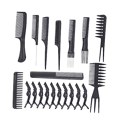 CALLARON Multifunktionaler Friseurkamm Für Männer Mit Breitzahnkamm Haarstylingkamm Und Haarschneideklammern Aus Robustem Kunststoff Geeignet Für Salon Und Heimgebrauch von CALLARON