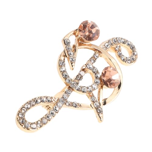 CALLARON Brosche Mit Musiknote Dekorativer Schmuck Für Damen Strass-accessoire Für Kleider Hüte Schals von CALLARON