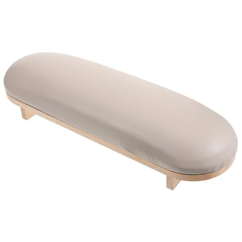 CALLARON Maniküre Armauflage Kissen Aus Holz Und Pu-leder Ergonomische Handauflage Für Nagelstudios Bequemes Hand Armstützkissen Gegen Ermüdung Stilvolles Design Für Profis Und von CALLARON