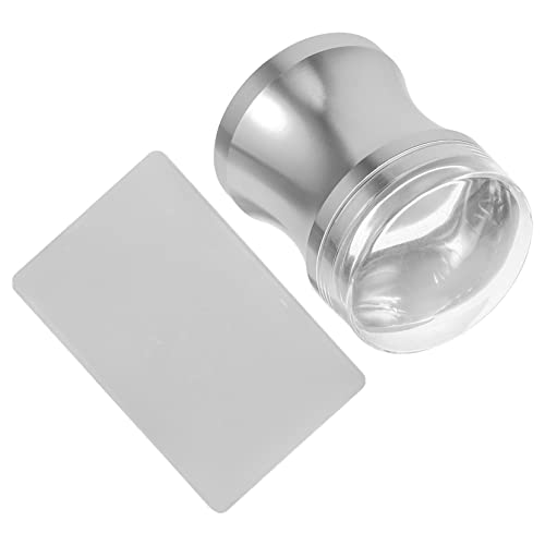 CALLARON Nailart-stempel Mit Nagelschablonen Für French-tip-maniküre Nagelstempelplatte Und Stempel Für Heimgebrauch Einfache Anwendung Für Individuelle Nailart-designs von CALLARON