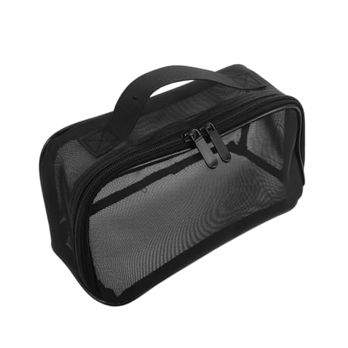 CALLARON Netztasche Für Make-up Mit Großem Fassungsvermögen Transparenter Kosmetik-Organizer Mit Griff Reise-kulturtasche Aus Netzmaterial Für Damen von CALLARON
