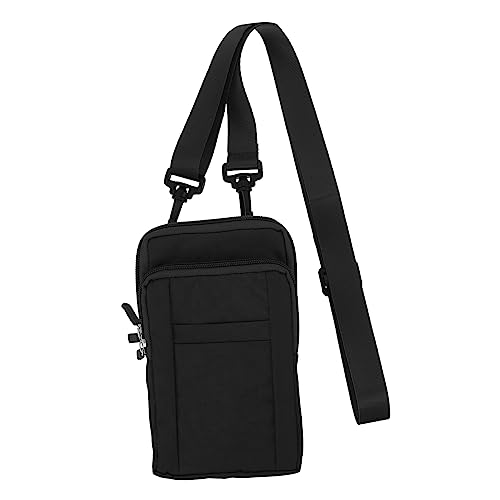 CALLARON Nylon Handytasche Umhängetasche Für Herren Damen Multifunktionale Handy Hüfttasche Mit Reißverschluss Strapazierfähig Für Outdoor Aktivitäten Universell Einsetzbar von CALLARON