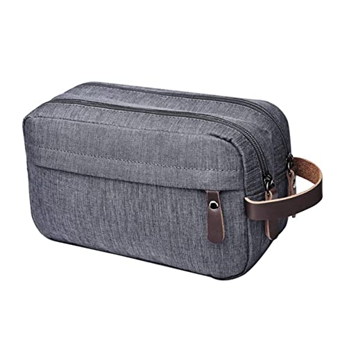 CALLARON Nylongewebter Waschbeutel Für Männer wasserdichte Kosmetiktasche Reiseaufbewahrungstasche Mit Reißverschluss Für Toiletries Make-up Kleine Behälter von CALLARON