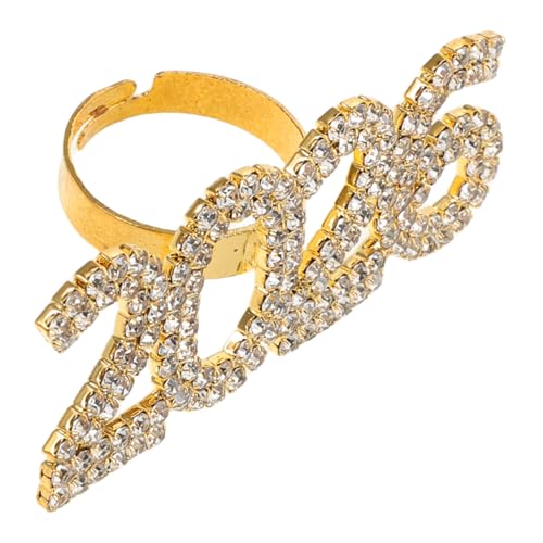 CALLARON Offene Bandringe Für Damen Zahlenring Ästhetischer Schmuck Verstellbarer Hip Hop Ring Damen Fingerring Offener Punk Ring Verstellbare Damenringe 2026 Ringe Schmuck Für von CALLARON