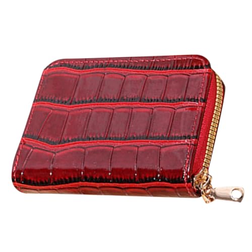 CALLARON Kleine Tragbare Geldbörse Für Damen Kreditkartenhalter Mit Reißverschluss Münzaufbewahrung Praktische Outdoor-geldbörse von CALLARON