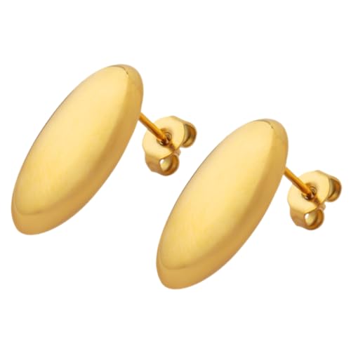 CALLARON Ovale Ohrstecker Titanstahl Dekorative Geometrische Ohrringe für Frauen Leicht und Stylish für als für Freundin oder Mutter von CALLARON