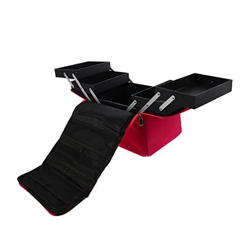 CALLARON Oxford-Stoff Kosmetik Make-up Tasche Organizer Mit Reißverschluss Und Tragbar Mit Verstellbarem Schultergurt Und Verstärktem Design Für Mehr Stabilität von CALLARON
