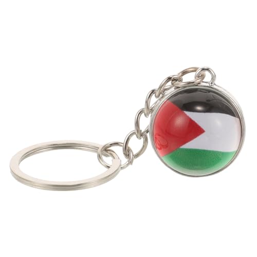 CALLARON Palästina Flagge Schlüsselanhänger Kugel Schlüsselring Dekoration Schlüsselanhänger Hängeanhänger von CALLARON