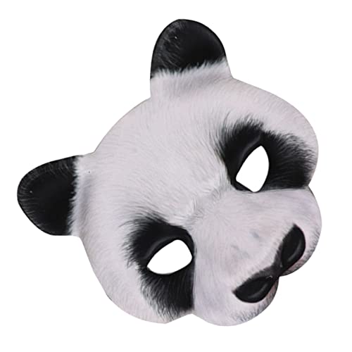 CALLARON Panda-Maske Halloween-Party-Maskerade rade- für Halloween Party Miniatur-Buddha Tier en-Partydekoration Cosplay- bilden Requisiten Kleidung Kind Eva Weiß von CALLARON