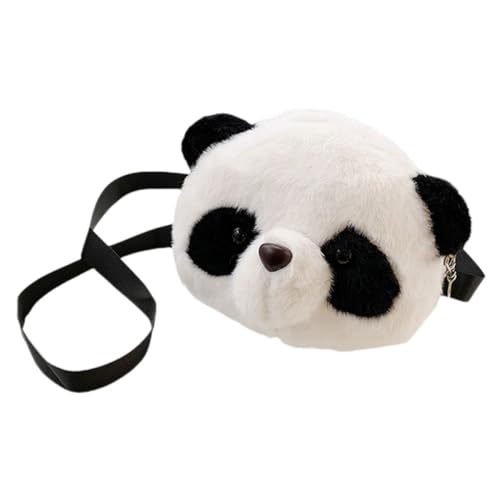 CALLARON Flauschige Panda Umhängetasche Kawaii Plüsch Schultertasche Für Damen Cartoon Design Tragbare Aufbewahrung Für Schule Arbeit Und Freizeit von CALLARON